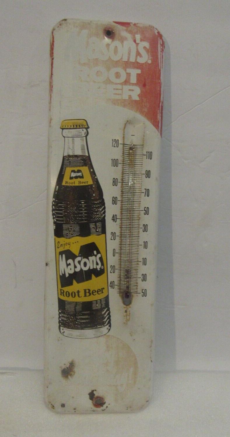 Mason's Root Beer Vintage Advertising Thermometer