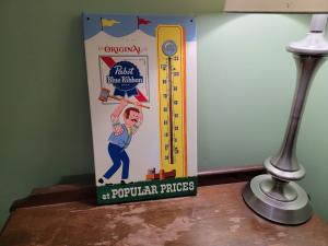 Pabst Blue Ribbon Beer Advertising Thermometer