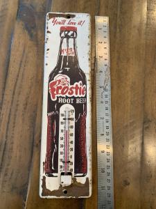 Frostie Root Beer Advertising Thermometer Decor
