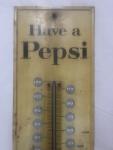 1957 Have A Pepsi Large Tin Thermometer