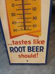 1950s Vintage Dad's Root Beer Metal Thermometer
