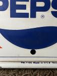 Retro Pepsi Sign Thermometer Metal 28x7” 1974