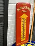 Royal Crown Cola Vintage Metal Wall Thermometer Sign