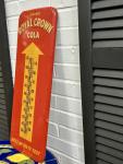 Royal Crown Cola Vintage Metal Wall Thermometer Sign