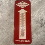 Royal Crown Cola Metal Wall Thermometer Sign