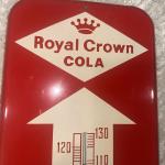 Royal Crown Cola Metal Wall Thermometer Sign
