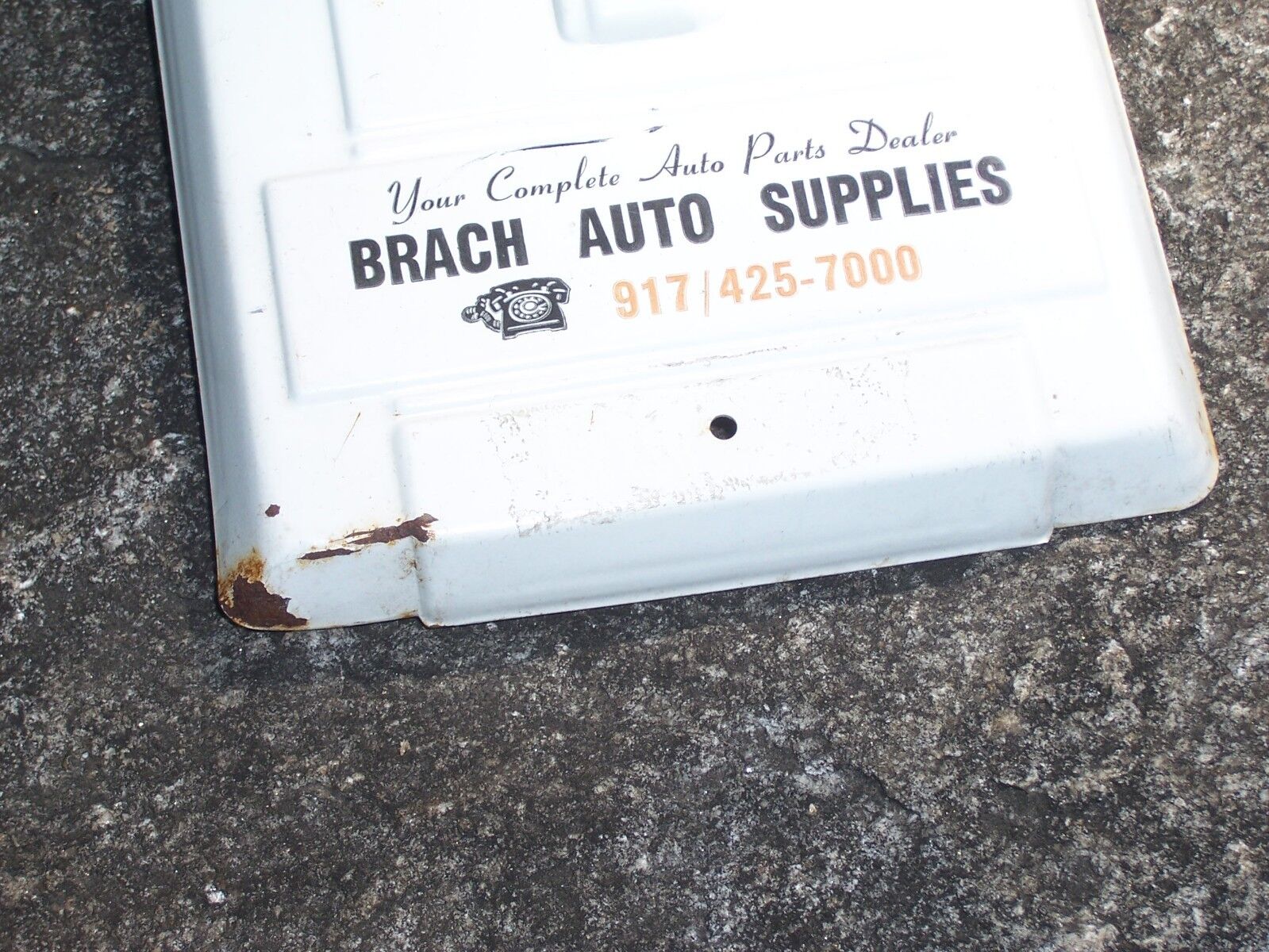Working Vintage Trojan Auto Battery Advertising Thermometer