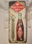Royal Crown Cola Vintage Metal Thermometer Sign