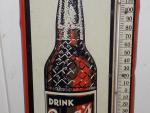 Barq’s Root Beer Vintage Metal Thermometer