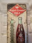 Royal Crown Cola Vintage Metal Thermometer Sign