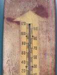 1950s Royal Crown Cola Metal Thermometer Sign