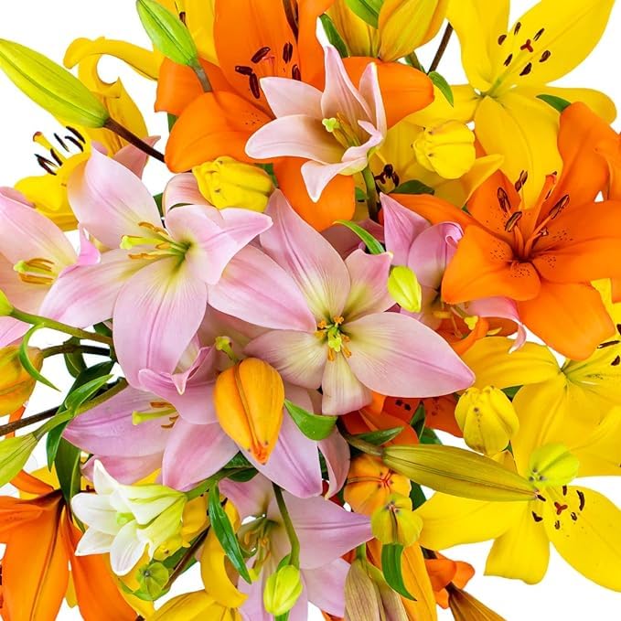 Autumn Sunrise Bouquet: Royal Lilies for Her
