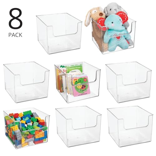 mDesign Clear Plastic Organizer Bins - Ligne Collection