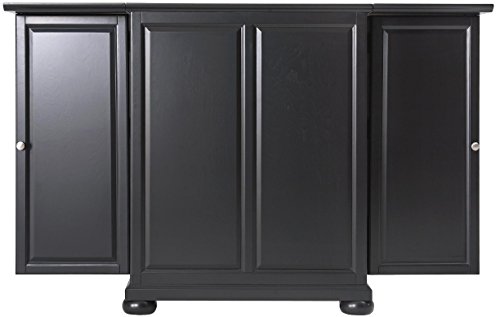 Alexandria Expandable Bar Cabinet - Black