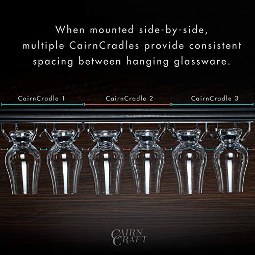 Under cabinet whisky glass rack for bar and kitchen