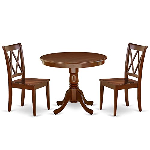 3 Piece Antique Dinette Set for Small Spaces