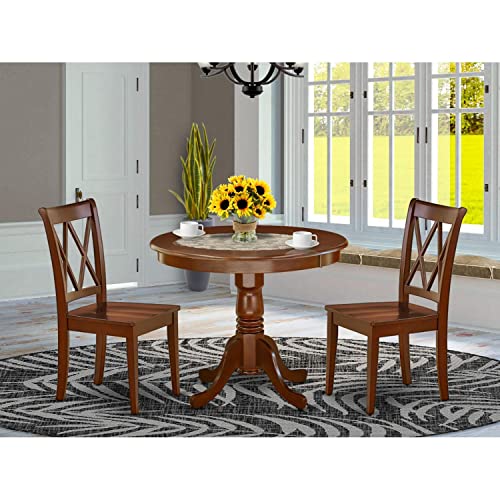 3 Piece Antique Dinette Set for Small Spaces