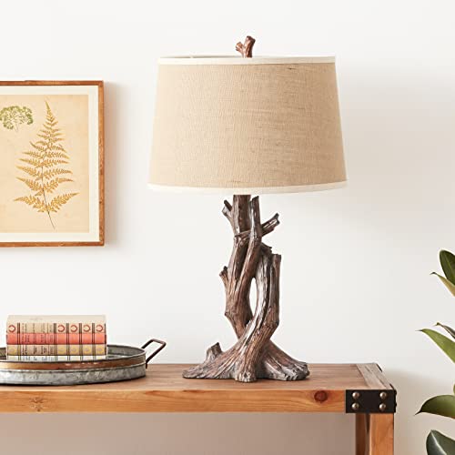 Antique Wood Cusworth Table Lamp by Stein World
