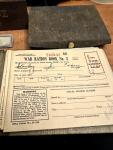 Vintage WWII Ration Book Stamps and Pocket Watch