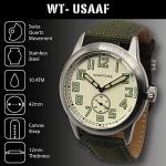WTI World Time WW2 Military Watch - Vintage Style