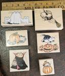 Penny Black Kitty Cat Halloween Rubber Stamp Set