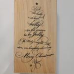 Penny Black Christmas Caroling Tree Rubber Stamps Set