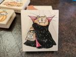 Penny Black Kitty Cat Halloween Rubber Stamp Set
