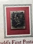 1840 Great Britain 1d Penny Black Stamp QJ