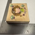 Penny Black FLOWERS FOR MINI GIRL BIRDS Stamp