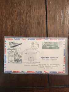 1933 Graf Zeppelin Cover Miami to Chicago