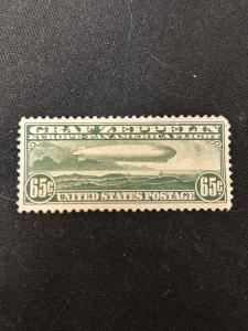 1930 U.S. Graf Zeppelin 65c Green Stamp