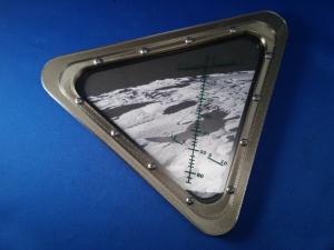 Apollo 11 Lunar Module Window Replica with Landscape