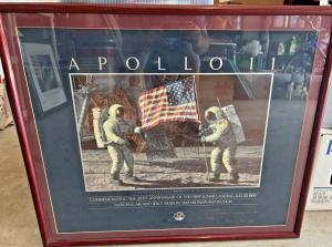 Alan Bean Signed Apollo 12 Astronaut Poster