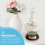 Glass Spitfire Plane Model in Decorative Decanter