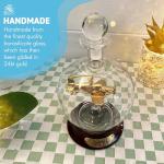 Glass Spitfire Plane Model in Decorative Decanter
