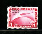 Germany #C40 Zeppelin Polar Flight 1m Carmine