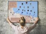 1944 Normandy D-Day Map Wall Art Poster