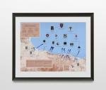 1944 Normandy D-Day Map Wall Art Poster