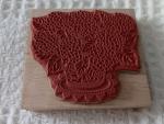 1995 Vintage Penny Black Hydrangea Rubber Stamp