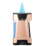 Colibri Rebel Dual Jet Butane Lighter - Matte Rose Gold