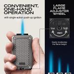 Colibri Rally Butane Lighter with Blue Fuel Window