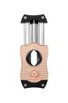 Colibri Diamond V-Cut Cigar Cutter - Rose & Black