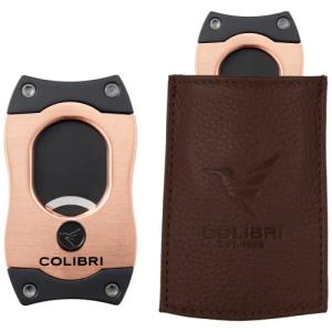 Colibri S-Cut Cigar Cutter with Leather Case