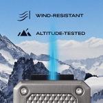Colibri Rally Butane Lighter with Blue Fuel Window
