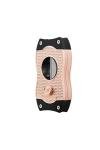 Colibri Diamond V-Cut Cigar Cutter - Rose & Black