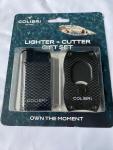 Black Carbon Fiber Colibri EVO Lighter & S-Cut Cutter Set