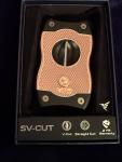 Rose Gold & Black Colibri Cigar Cutter 2-in-1