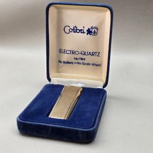 Vintage Colibri Electro-Quartz Lighter with Case