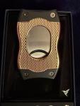 Rose Gold & Black Colibri Cigar Cutter 2-in-1