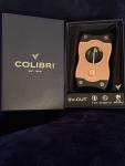 Rose Gold & Black Colibri Cigar Cutter 2-in-1